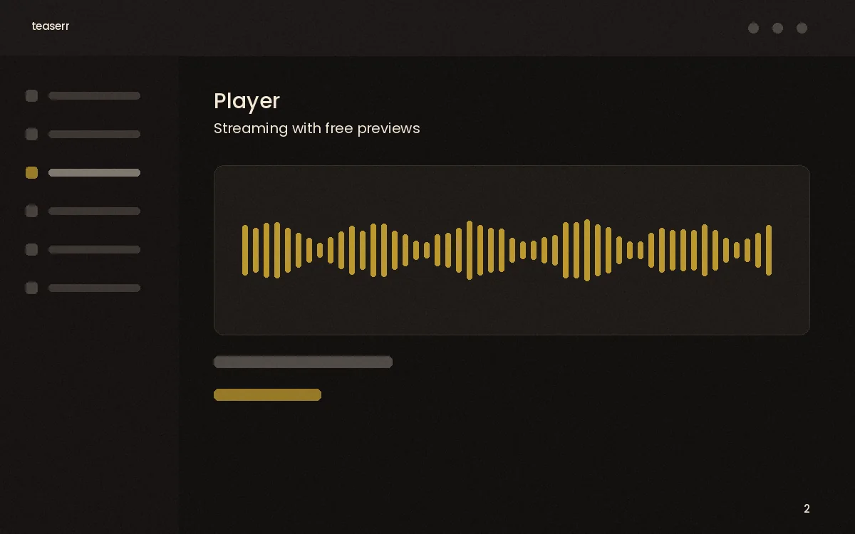 Player — streaming with free previews