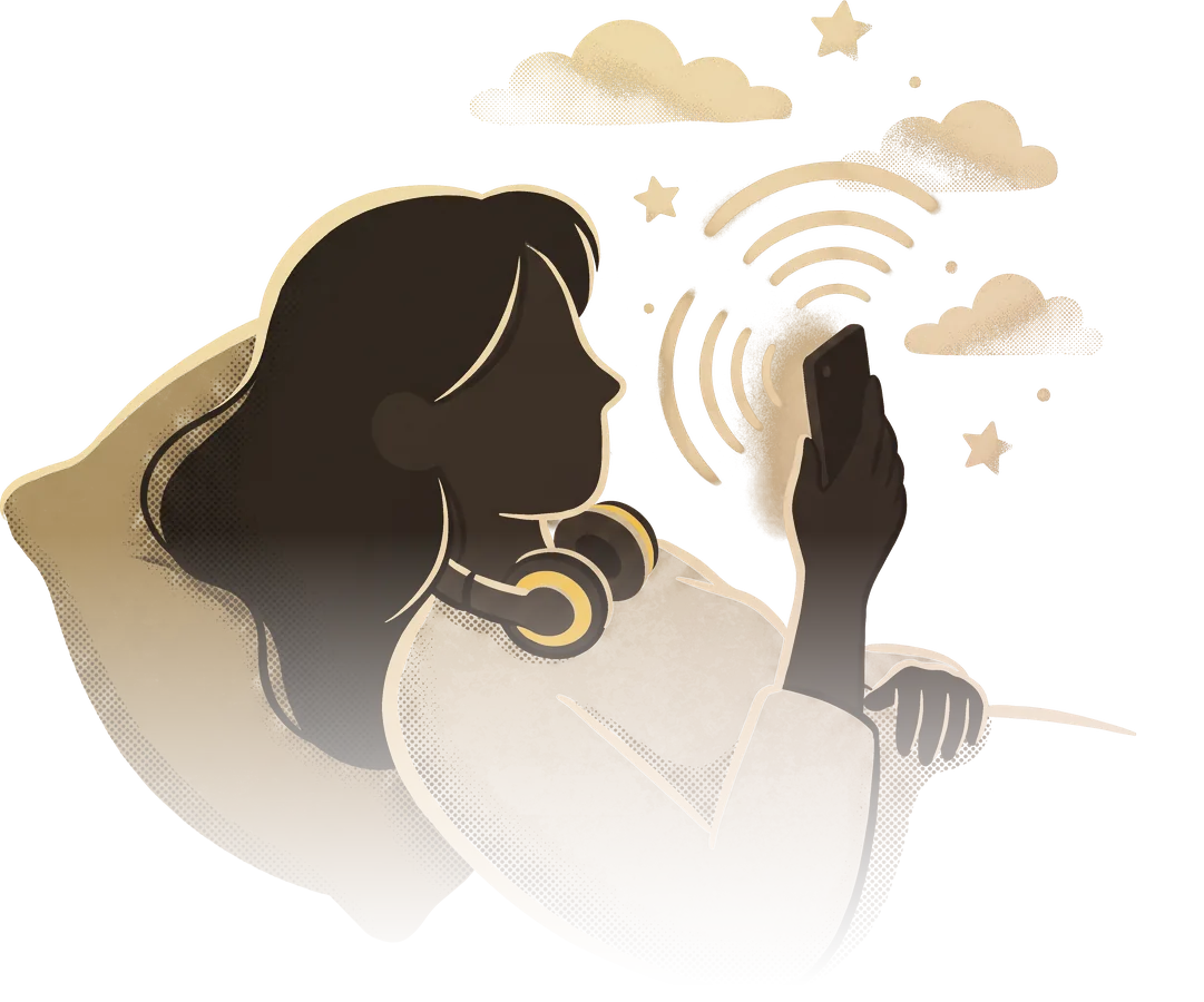 A creator publishing from her phone